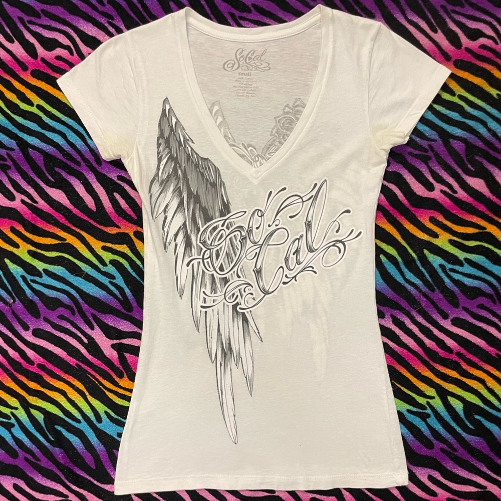 Y2K vintage 2000s affliction style So Cal grunge graphic Rare shirt